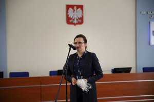 Wojewoda Świętokrzyski Agata Wojtyszek podczas przemówienia