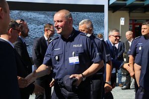 delegacje policyjne na Targach Kielce - rozpoczęcie wizytacji