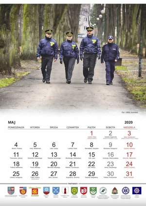 Koneccy policjanci w profilaktycznym kalendarzu na 2020 rok