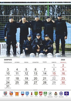 Koneccy policjanci w profilaktycznym kalendarzu na 2020 rok