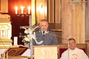 Uczestnicy Powiatowych Obchodów Św. Policji