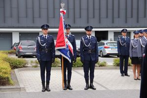Uczestnicy Powiatowych Obchodów Św. Policji