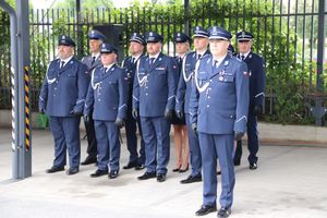 Uczestnicy Powiatowych Obchodów Św. Policji