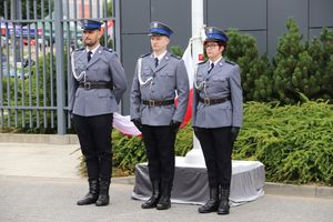 Uczestnicy Powiatowych Obchodów Św. Policji