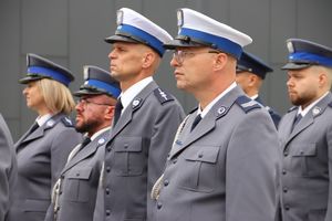 Uczestnicy Powiatowych Obchodów Św. Policji
