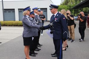 Uczestnicy Powiatowych Obchodów Św. Policji