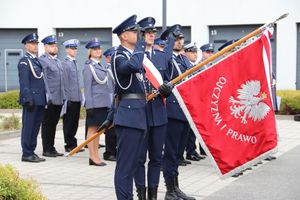 Uczestnicy Powiatowych Obchodów Św. Policji