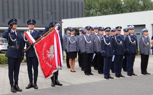 Uczestnicy Powiatowych Obchodów Św. Policji
