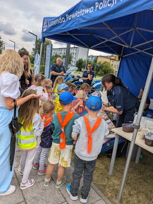 Uczestnicy Powiatowych Obchodów Św. Policji