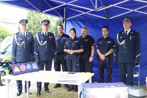 Uczestnicy Powiatowych Obchodów Św. Policji