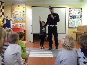 Policjanci w trakcie spotkania