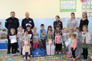 Policjanci w trakcie spotkania