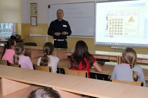 Policjanci w trakcie spotkania