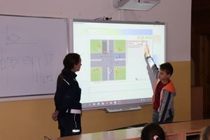 Policjanci w trakcie spotkania
