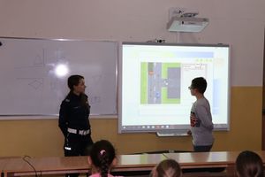 Policjanci w trakcie spotkania