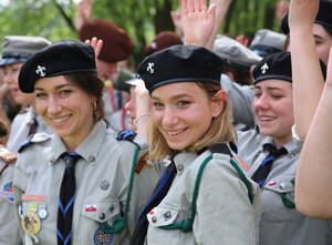 Im bliżej rozpoczęcia apelu tym bardziej robiło się gwarnie