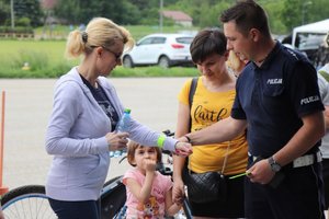 Policjanci w trakcie działań