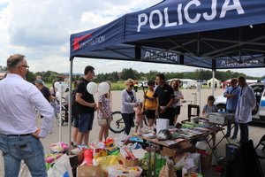 Policjanci w trakcie działań