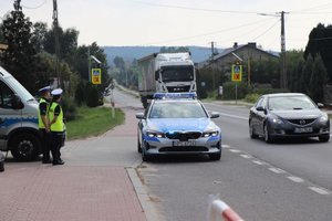 Policjanci w trakcie działań