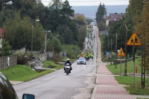 Policjanci w trakcie rajdu rowerowego