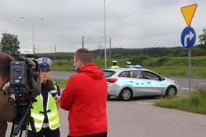 Policjanci w trakcie działań