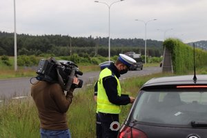 Policjanci w trakcie działań