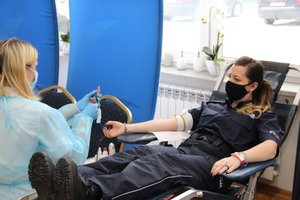 uczestnicy akcji oddawania krwi