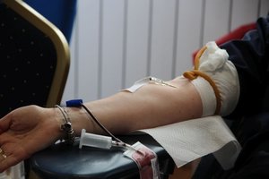 uczestnicy akcji oddawania krwi