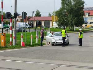 Działania na przejściu dla pieszych.