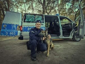 policjant z psem