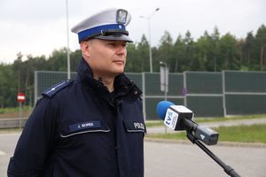 policjanci podczas działań