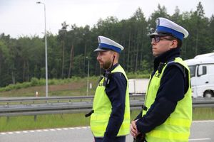 policjanci podczas działań