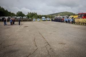 policjanci podczas ćwiczeń