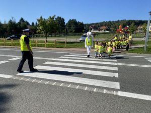 Działania profilaktyczne z przedszkolakami i „Koziołkiem Spoko”