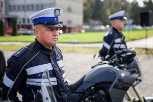 uroczystość przekazania motocykli