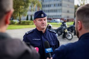 uroczystość przekazania motocykli