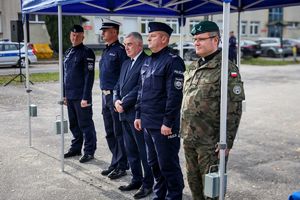 uroczystość przekazania motocykli