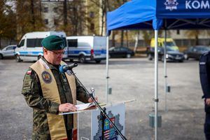 uroczystość przekazania motocykli