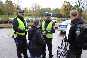 Policjanci w czasie działań