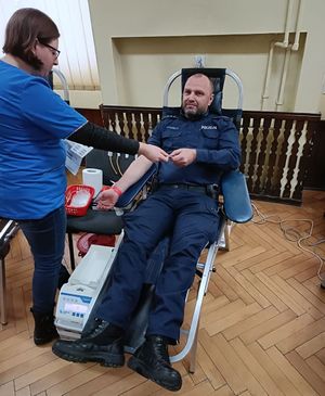 Jędrzejowscy policjanci oddali krew