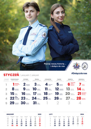 profilaktyczny kalendarz włoszczowskich policjantów