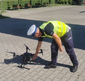 działania z policyjnym dronem