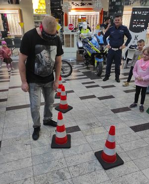 Policjanci w trakcie działań