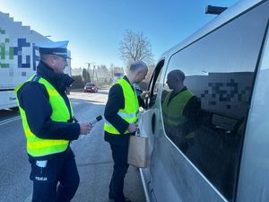 Policjanci w trakcie działań