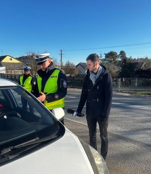 Policjanci w trakcie działań