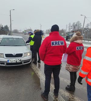 Policjanci w trakcie działań