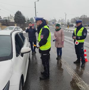 Policjanci w trakcie działań