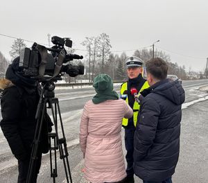 Policjanci w trakcie działań