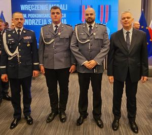 Buscy policjanci wśród odznaczonych medalem im. podkomisarza Policji Andrzeja Struja