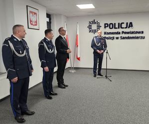 Uroczyste wprowadzenie Komendanta Powiatowego Policji w Sandomierzu